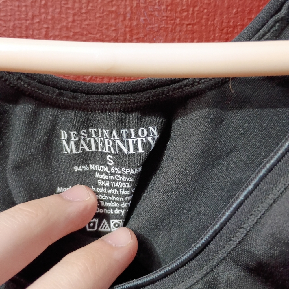 Destination Maternity Charcoal Sports Bra - Picture 2 of 5